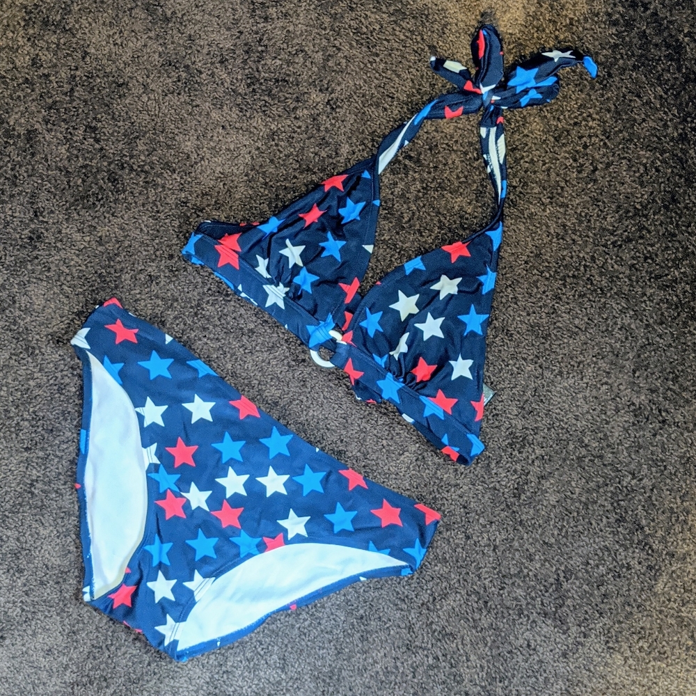 Red, White and Blue Stars Bikini by Catalina